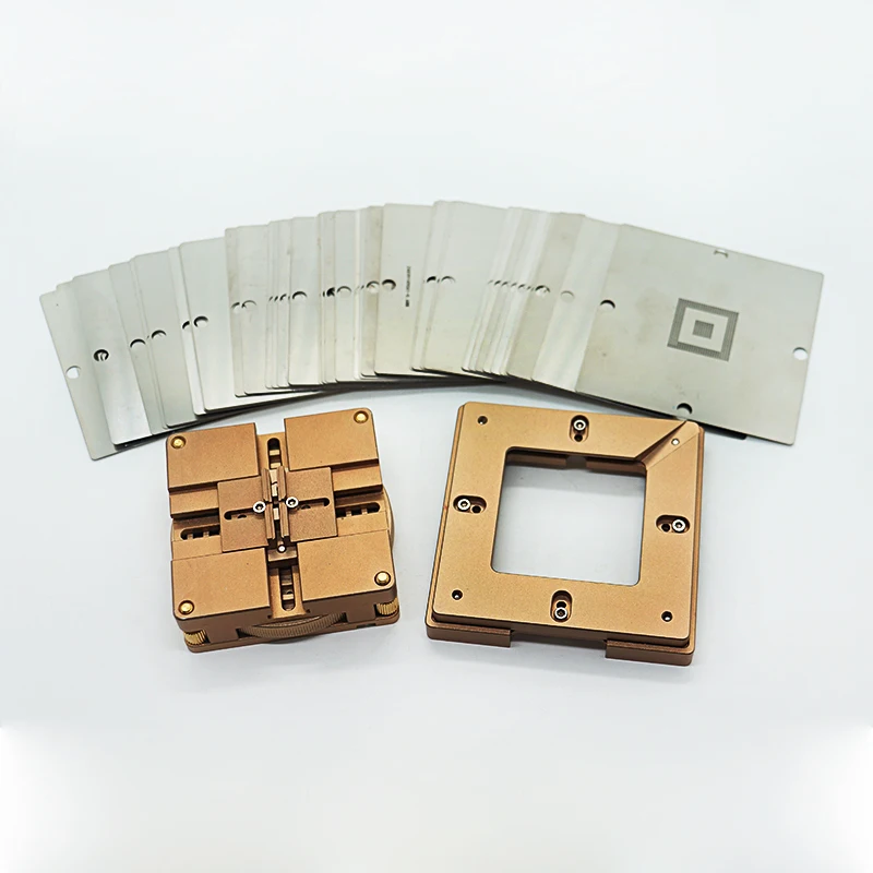 80MM 90MM Universal Rotary Type Reballing Jig with 90MM 56Pcs BGA Stencils Kit For BGA Repair Reworking 
80MM 90MM Universal Rotary Type Reballing Jig with 90MM 56Pcs BGA Stencils Kit For BGA Repair Reworking