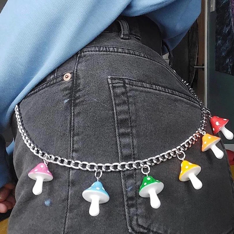 Hot Cute Colorful Mushroom Pendant Keychain For Women Girl Vintage Harajuku Punk Cool Plant Waist Pants Key Chain Trendy Jewelry
Hot Cute Colorful Mushroom Pendant Keychain For Women Girl Vintage Harajuku Punk Cool Plant Waist Pants Key Chain Trendy Jewelry