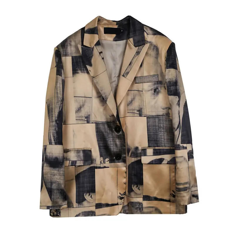 XITAO New Women Blazer Fashion Vintage Irregular Character Illustration 2021 Summer New Casual Loose Women Trendy Top WMD0570
XITAO New Women Blazer Fashion Vintage Irregular Character Illustration 2021 Summer New Casual Loose Women Trendy Top WMD0570