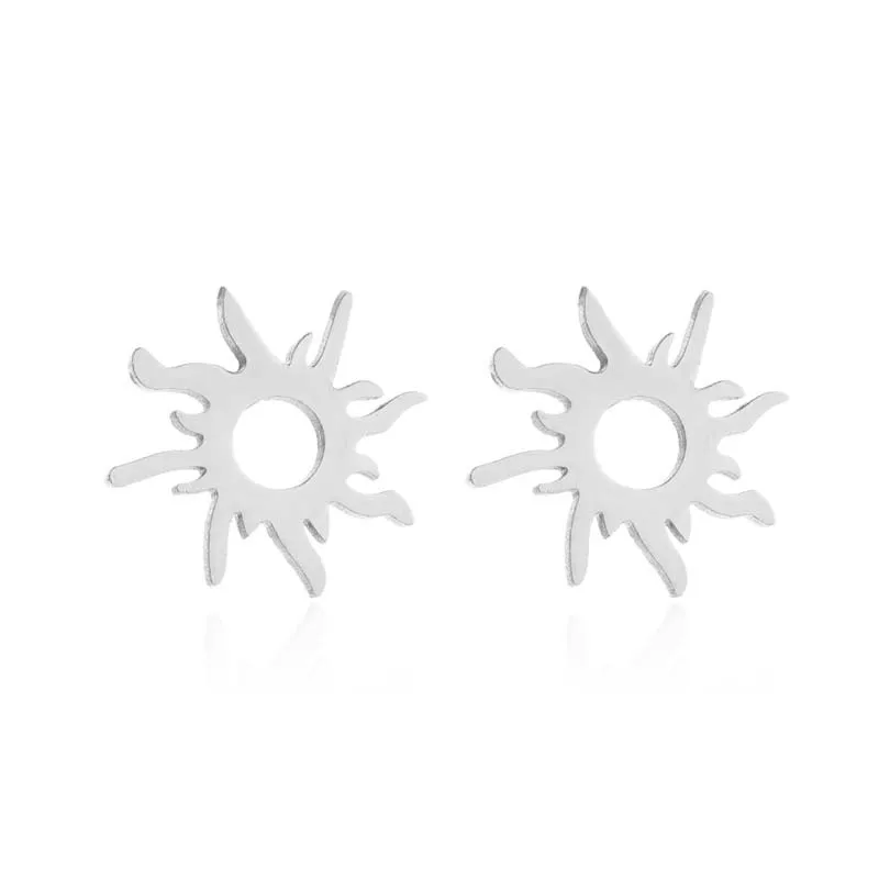 Geometric Sun Fireball Small Pendant Charm Necklace Stud Earrings Women Female Stainless Steel Jewelry Set Findings Accessories
Geometric Sun Fireball Small Pendant Charm Necklace Stud Earrings Women Female Stainless Steel Jewelry Set Findings Accessories
