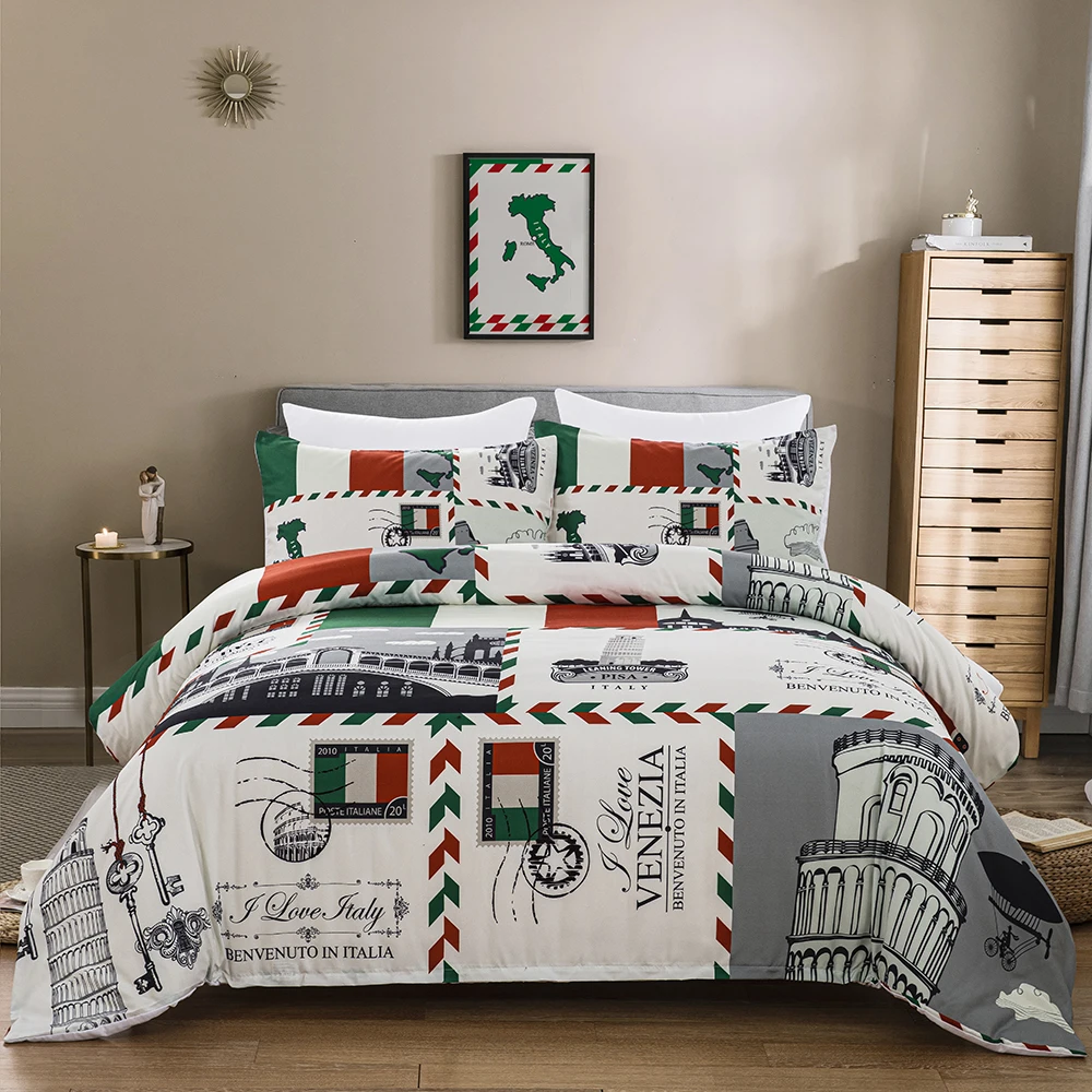 Italy Tower Duvet Cover Set Map Print Landscape Decor Bedding Set Famous City Scene Comforter Cover Cityscape 3pcs
Italy Tower Duvet Cover Set Map Print Landscape Decor Bedding Set Famous City Scene Comforter Cover Cityscape 3pcs