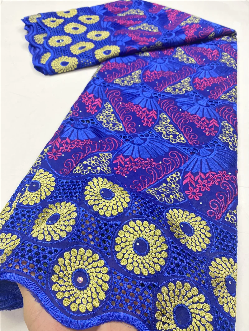 Nigerian Swiss Cotton Voile Lace In Switzerland Holes African Lace Fabric 2020 High Quality Lace With Stones For Party YA3695B-1 
Nigerian Swiss Cotton Voile Lace In Switzerland Holes African Lace Fabric 2020 High Quality Lace With Stones For Party YA3695B-1