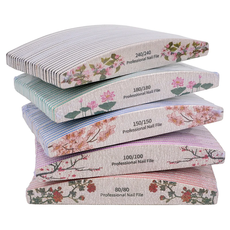 Nail File Flower Printed Double Side Buffer 80/100/150/180/240 Trimmer Sandpaper lime a ongle Professional Manicure Tools
Nail File Flower Printed Double Side Buffer 80/100/150/180/240 Trimmer Sandpaper lime a ongle Professional Manicure Tools