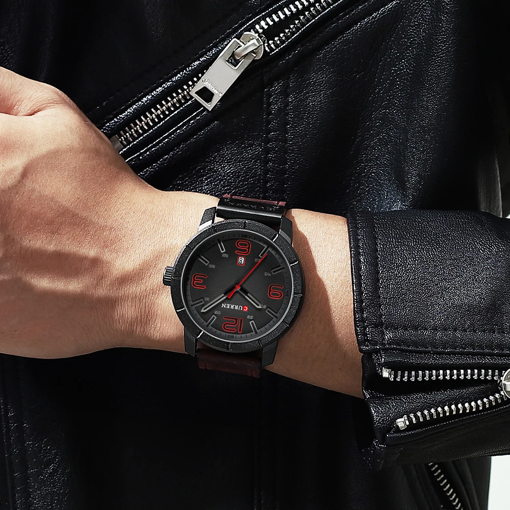 Fashion Brand CURREN Classic Men's Watch Waterproof Date Leather Strap Analog Military Quartz Wristwatch Clock Erkek Kol Saati
Fashion Brand CURREN Classic Men's Watch Waterproof Date Leather Strap Analog Military Quartz Wristwatch Clock Erkek Kol Saati
