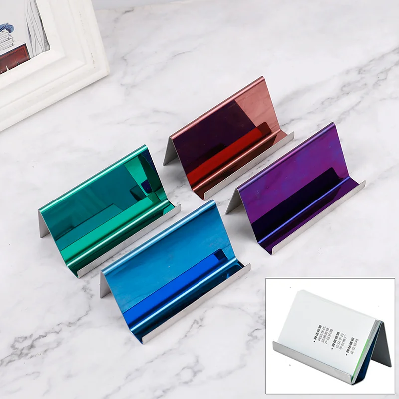 StainlessSteel Name Card Display Stand Rack Business Card Holder Table Organizer Business Card Stand Desktop Table Manager
StainlessSteel Name Card Display Stand Rack Business Card Holder Table Organizer Business Card Stand Desktop Table Manager