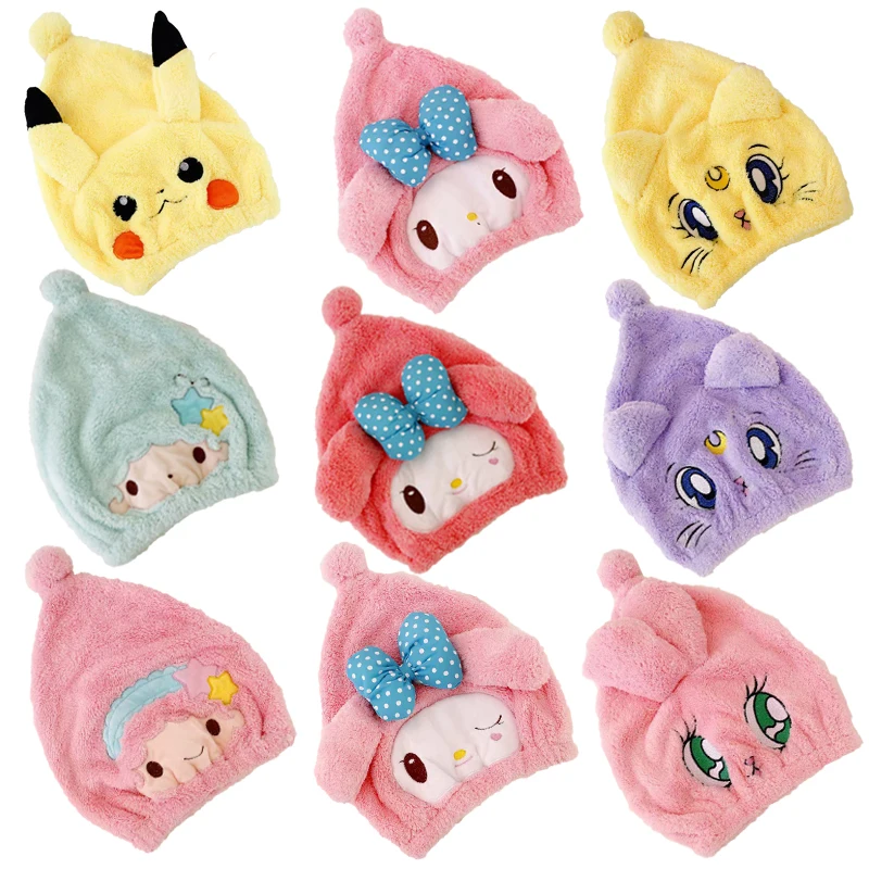 Милая мультяшная Милая прочная водопоглощающая быстросохнущая шапочка для волос Kuromi Mymelody для взрослых и детей бархатная шапочка для ванны кораллового цвета
Милая мультяшная Милая прочная водопоглощающая быстросохнущая шапочка для волос Kuromi Mymelody для взрослых и детей бархатная шапочка для ванны кораллового цвета