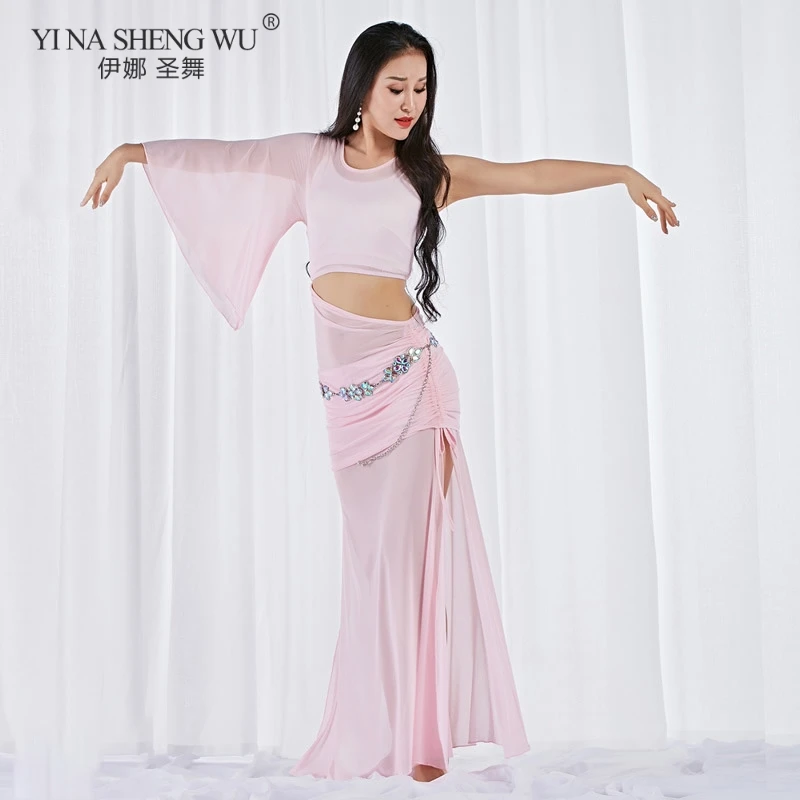 Belly Dance Clothing Female Elegant Top Adult Practice Clothing New Profession Sexy Competition Eastern Clothes Long Skirt Suit
Belly Dance Clothing Female Elegant Top Adult Practice Clothing New Profession Sexy Competition Eastern Clothes Long Skirt Suit