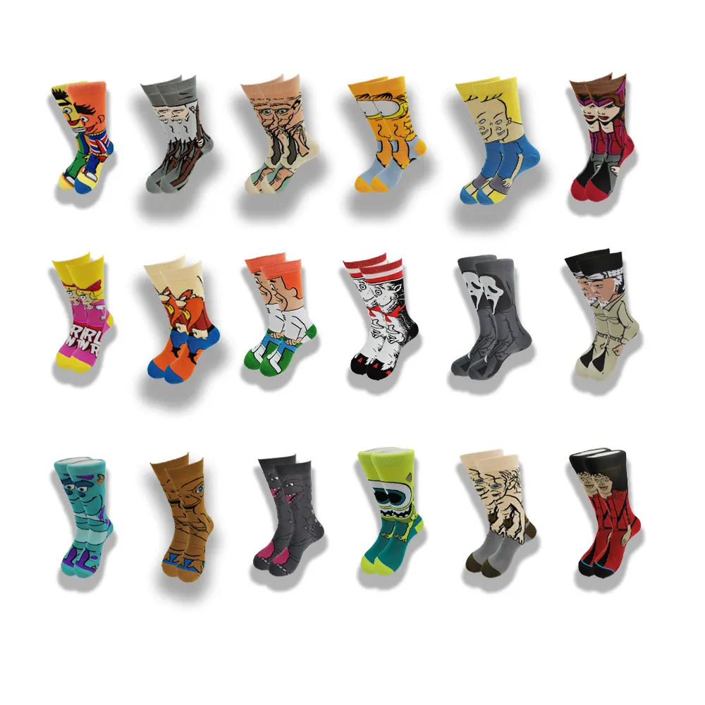 Cartoon and Animation fFashion Trend Men and Women Socks Autumn and Winter Street Style Middle Tube Skateboard Socks
Cartoon and Animation fFashion Trend Men and Women Socks Autumn and Winter Street Style Middle Tube Skateboard Socks