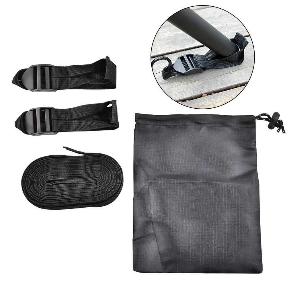 Tent Pole Holder A-Shape Buckles Adjustable Anti-Slip Windproof With Storage Bag Polyester Tent Canopy Fixed Strap Rope Black
Tent Pole Holder A-Shape Buckles Adjustable Anti-Slip Windproof With Storage Bag Polyester Tent Canopy Fixed Strap Rope Black