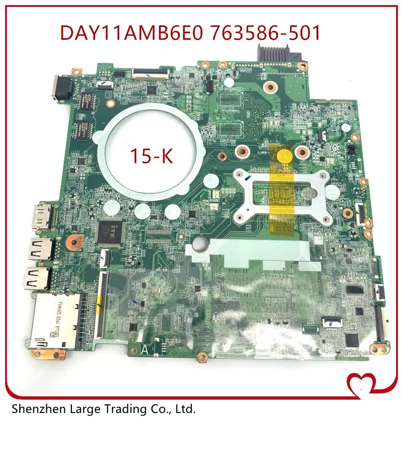 FOR HP 15-k laptop motherboard DAY11AMB6E0 763586-501 763586-001 WITH I5 CPU DDR3 763586-601 100% fully tested
FOR HP 15-k laptop motherboard DAY11AMB6E0 763586-501 763586-001 WITH I5 CPU DDR3 763586-601 100% fully tested