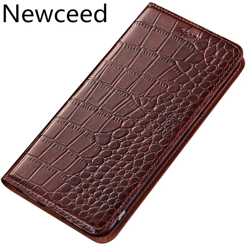 Crocodile pattern genuine leather card slot holder case for Xiaomi Note 10 Pro/Xiaomi 10/Xiaomi Lite holster cover | Мобильные