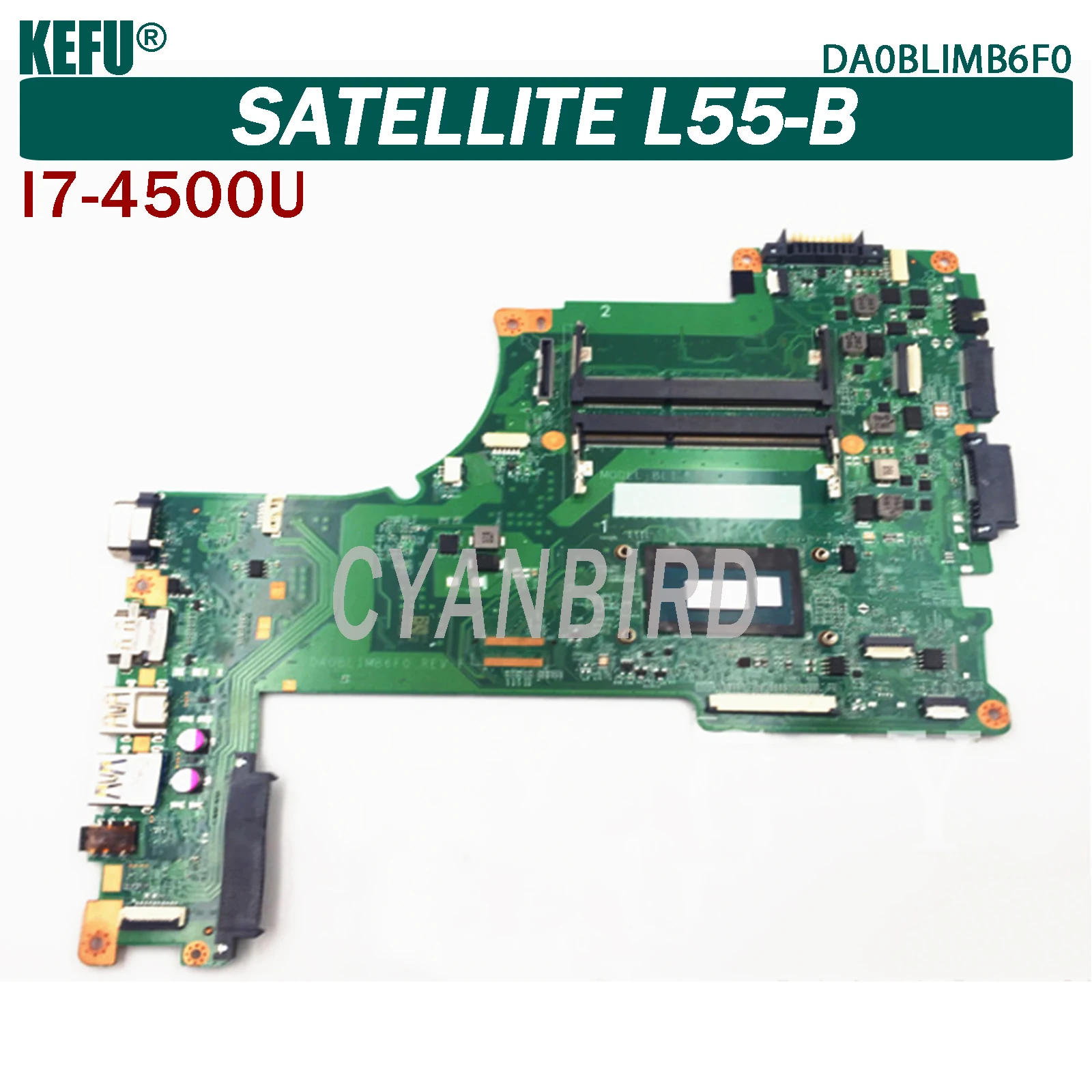 Оригинальная материнская плата KEFU DA0BLIMB6F0 для Toshiba, оригинальная материнская плата для ноутбука
Оригинальная материнская плата KEFU DA0BLIMB6F0 для Toshiba, оригинальная материнская плата для ноутбука