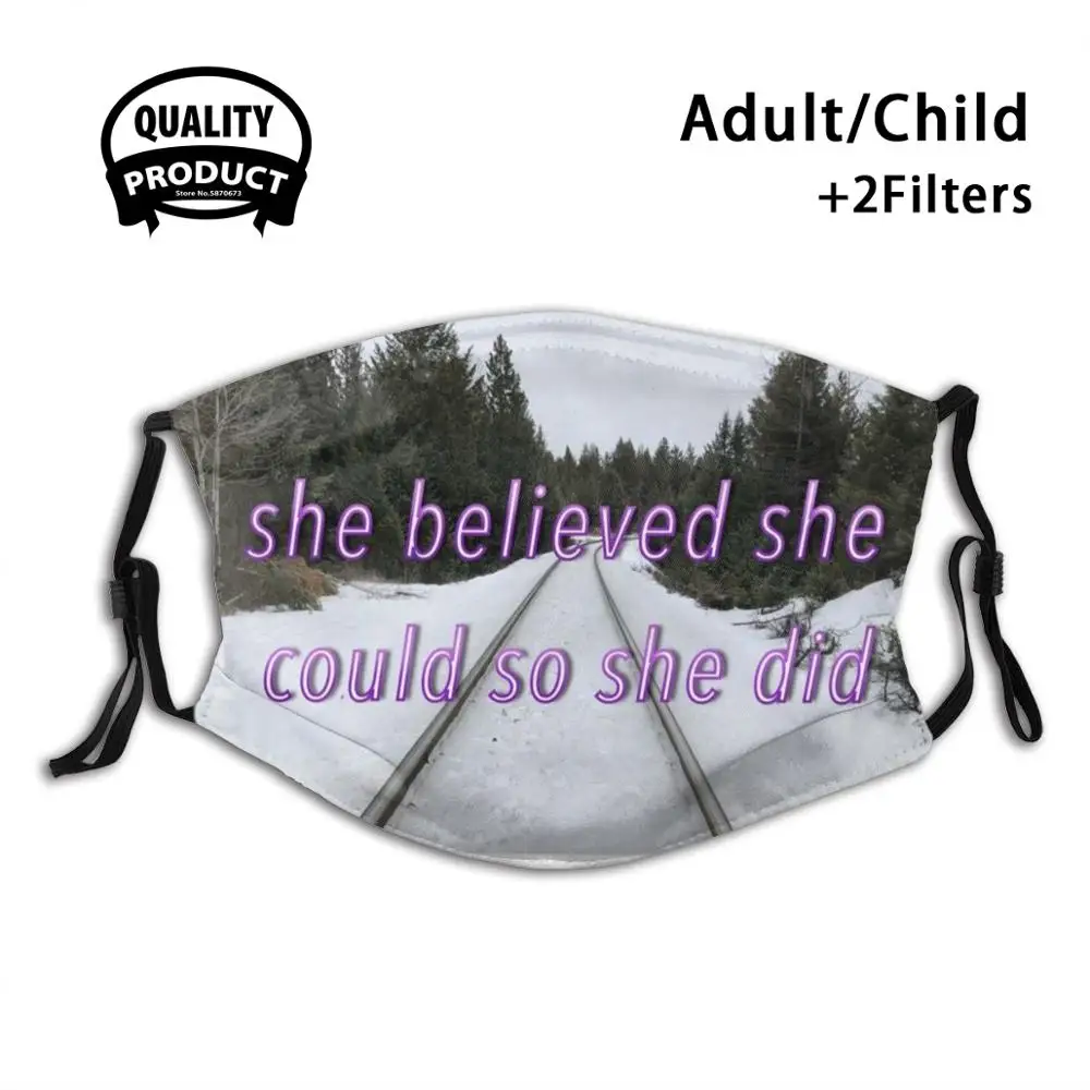 «Она верила, что она может так и сделала» Цитата на маске для лица для фотосъемки моющийся фильтр летняя Горячая Распродажа маски для рта ци...
«Она верила, что она может так и сделала» Цитата на маске для лица для фотосъемки моющийся фильтр летняя Горячая Распродажа маски для рта ци...