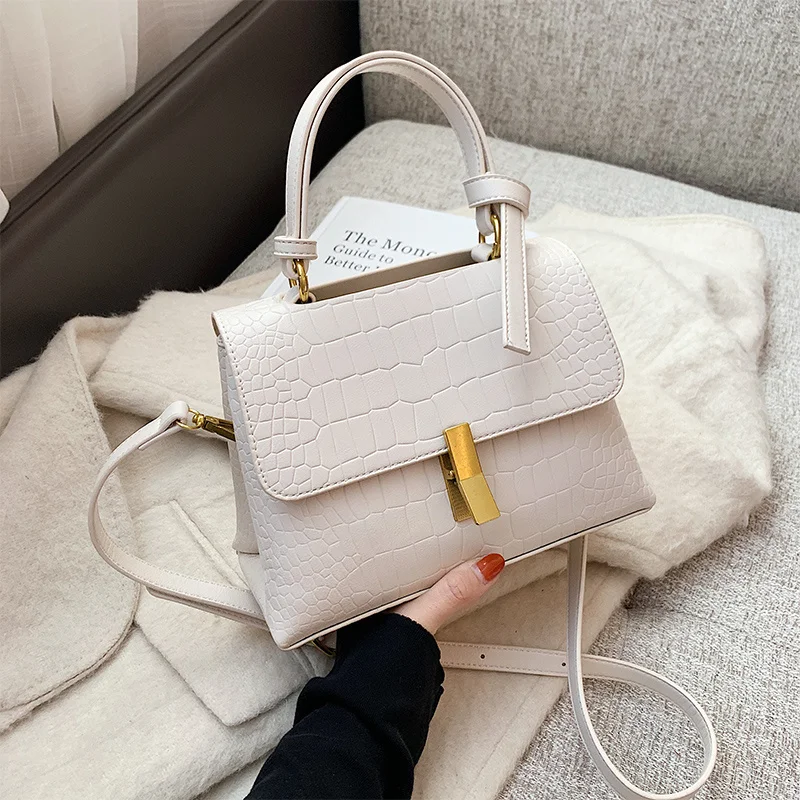 Crocodile pattern Small Tote bag 2021 New High-quality PU Leather Women's Designer Handbag Vintage Shoulder Messenger Bag
Crocodile pattern Small Tote bag 2021 New High-quality PU Leather Women's Designer Handbag Vintage Shoulder Messenger Bag