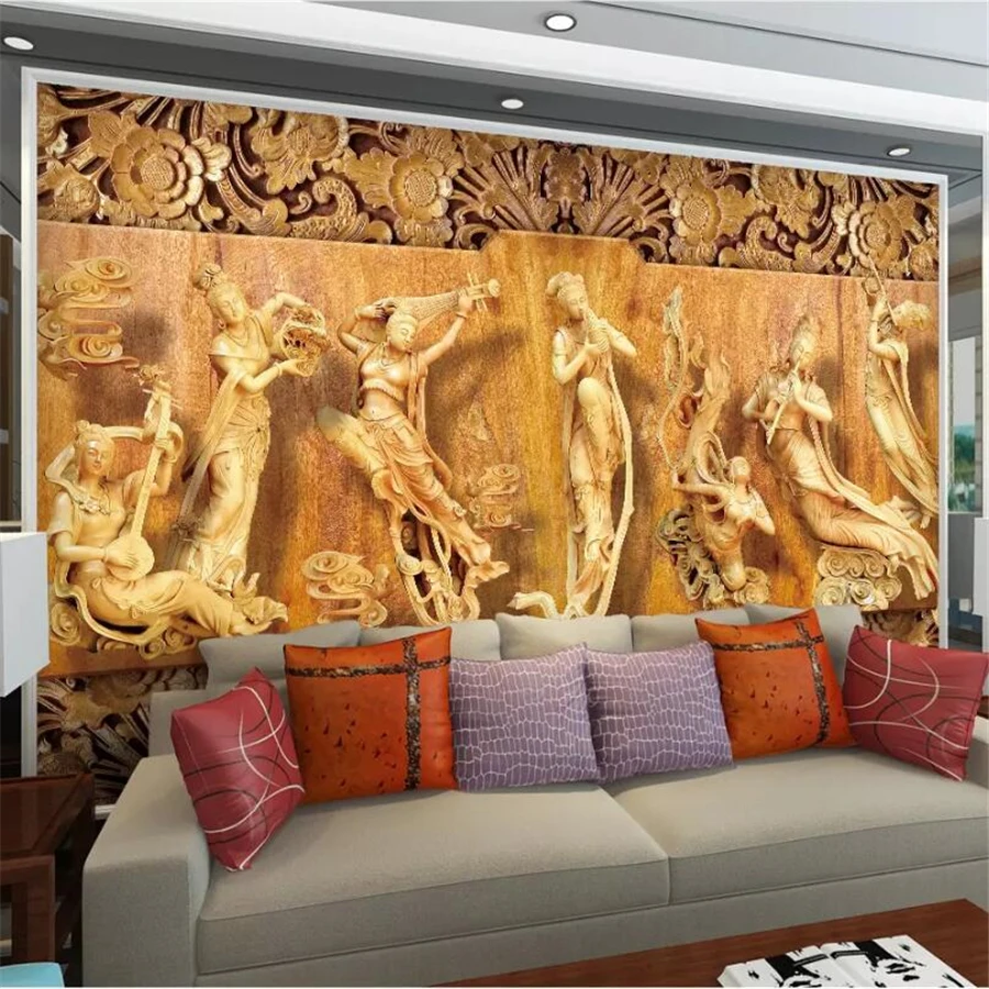Custom wallpaper papel de pared 3d photo murals stereo wood carving seven fairy living room Hotel background wall paper 3D обои
Custom wallpaper papel de pared 3d photo murals stereo wood carving seven fairy living room Hotel background wall paper 3D обои