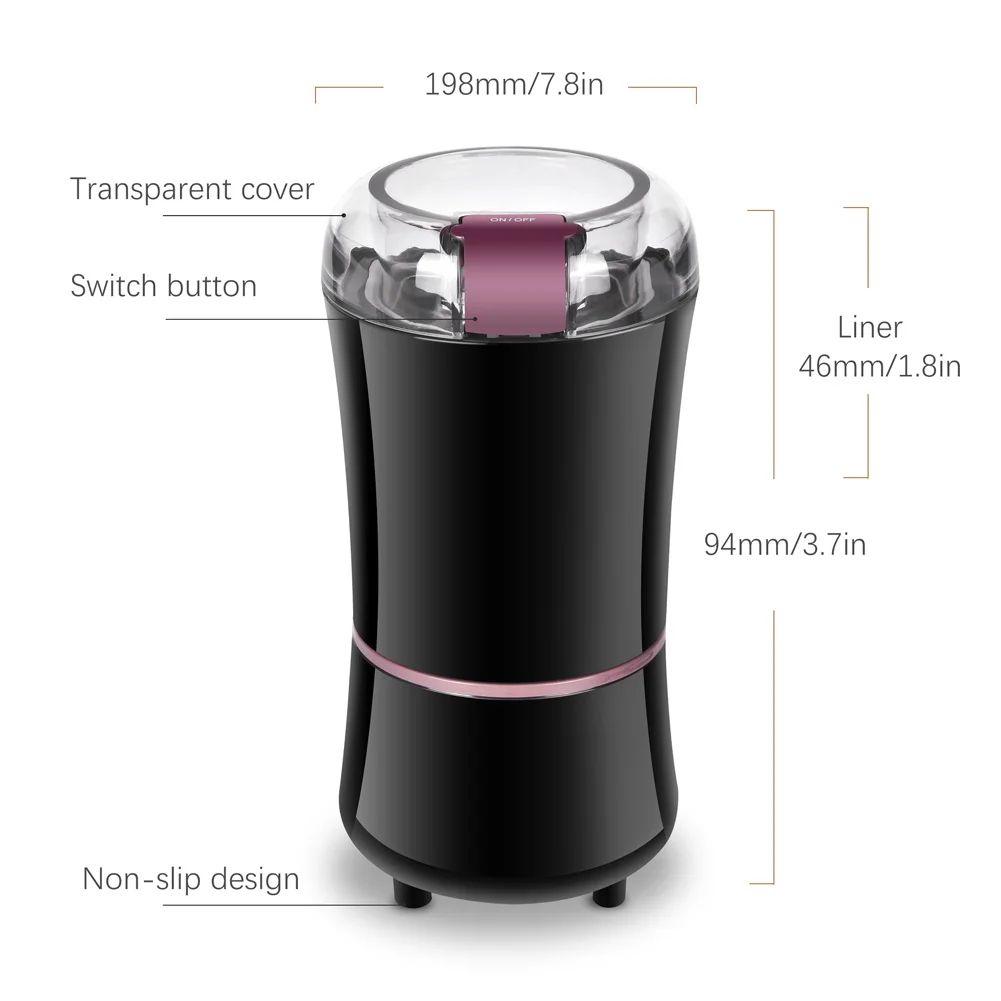 Electric Coffee Grinder Kitchen Cereals Nuts Beans Spices Grains Grinding Machine Multifunctional Home Coffe Grinder Machine
Electric Coffee Grinder Kitchen Cereals Nuts Beans Spices Grains Grinding Machine Multifunctional Home Coffe Grinder Machine