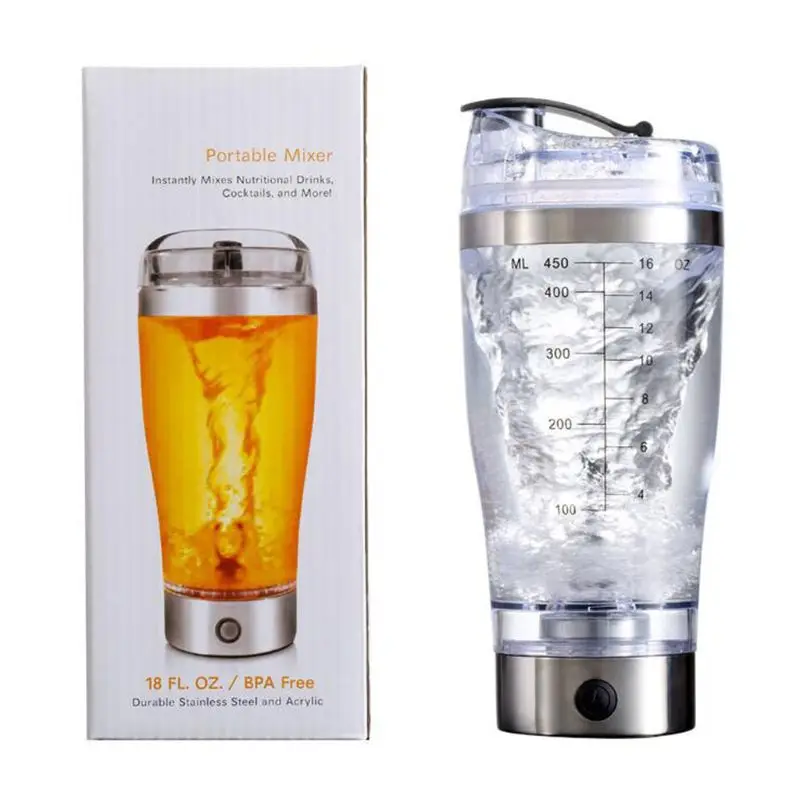 450ml/600ml USB Rechargeable Electric Mixing Cup Portable Protein Powder Automatic Shaker Bottle Leakproof Mixer for Milkshakes
450ml/600ml USB Rechargeable Electric Mixing Cup Portable Protein Powder Automatic Shaker Bottle Leakproof Mixer for Milkshakes