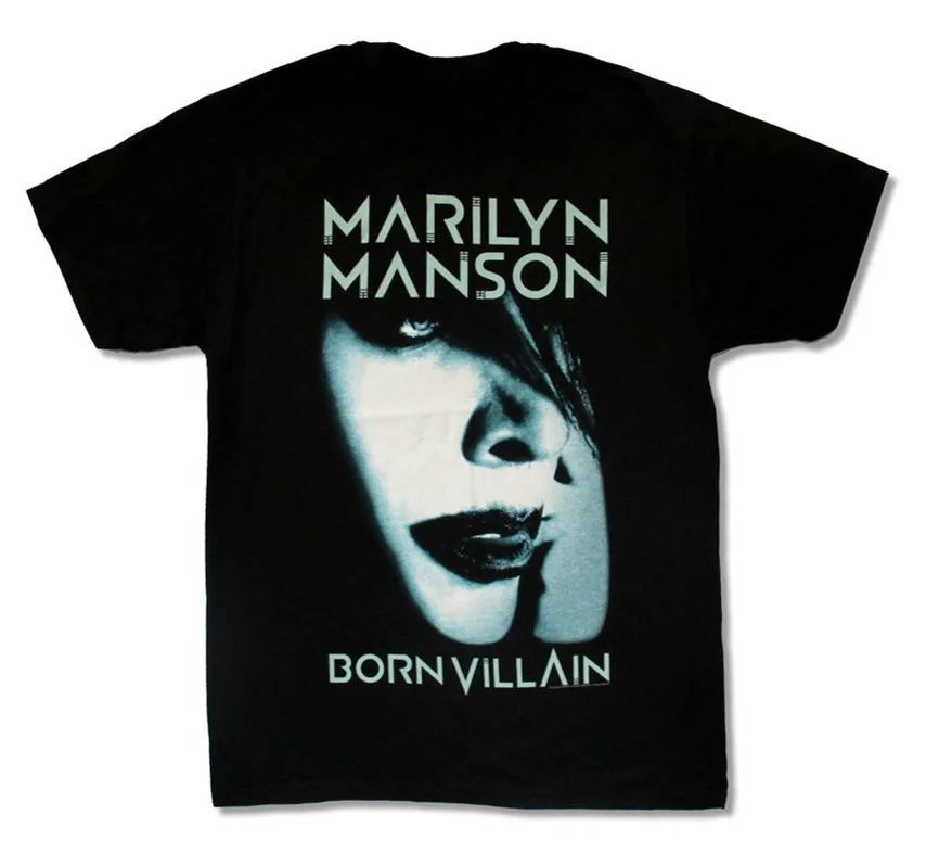 Marilyn Manson Born Villain альбом Обложка Тур Черная футболка новый официальный взрослый