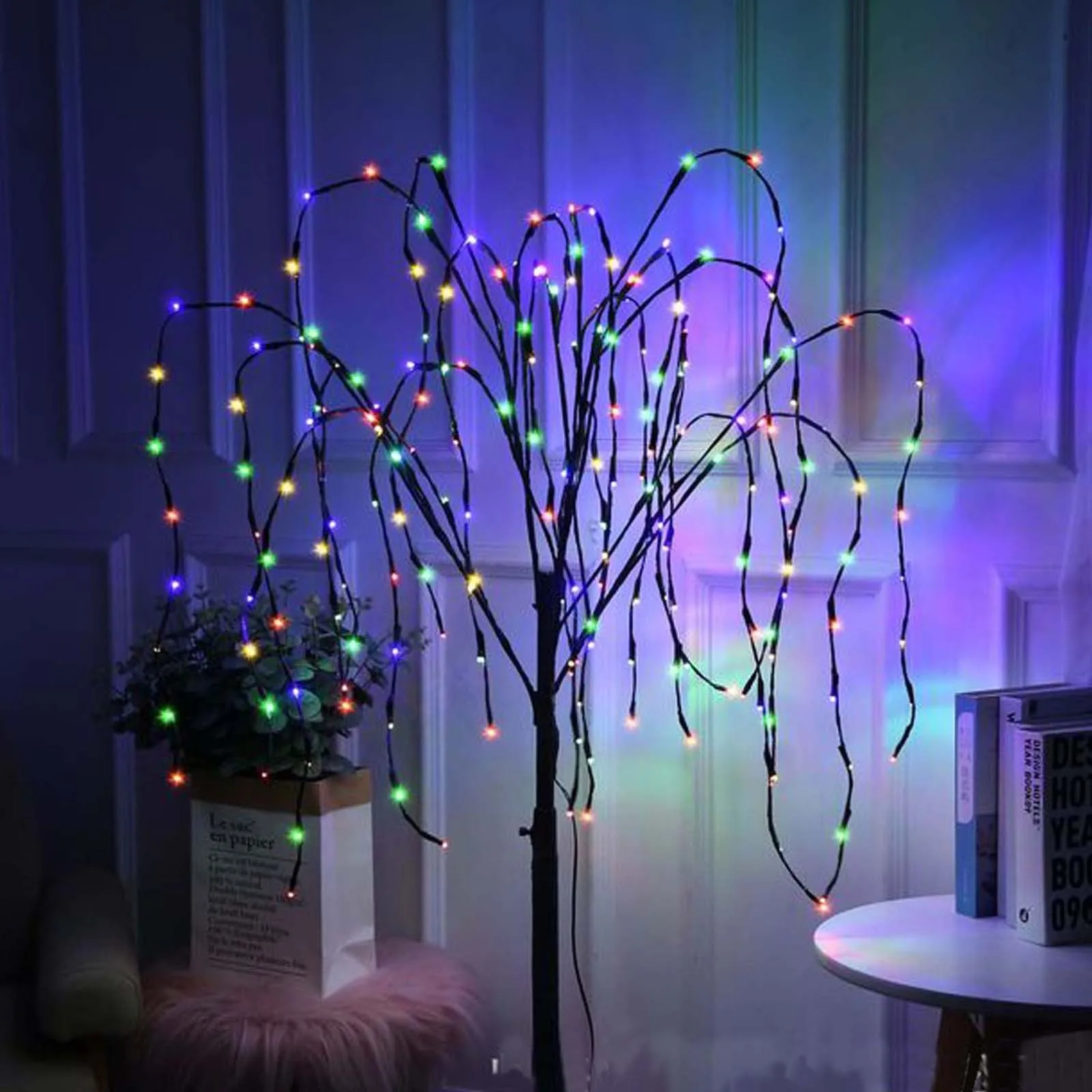 200 LED lights Colorful Sun Willows Tree Sun Tree Colored Solar Lights With Adjustable Branches patio Ground lamp String lights
200 LED lights Colorful Sun Willows Tree Sun Tree Colored Solar Lights With Adjustable Branches patio Ground lamp String lights