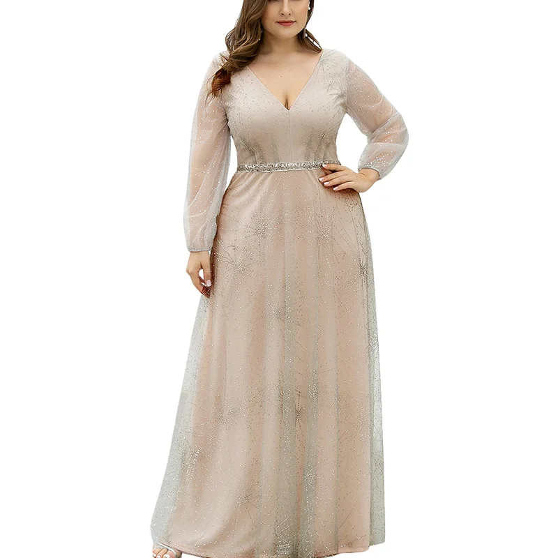 Champagne A-Line Evening Dress DR1526 V-Neck Long Sleeve Women Elegant Dresses 2020 Sequin Robe De Soiree Formal Party Gowns
Champagne A-Line Evening Dress DR1526 V-Neck Long Sleeve Women Elegant Dresses 2020 Sequin Robe De Soiree Formal Party Gowns