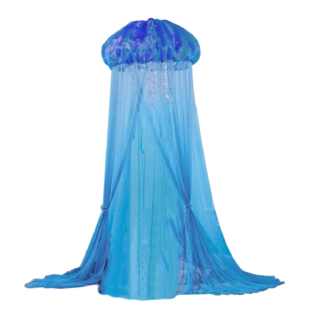 Навес для кровати постельное белье палатки дизайнерская синяя Медуза кровать