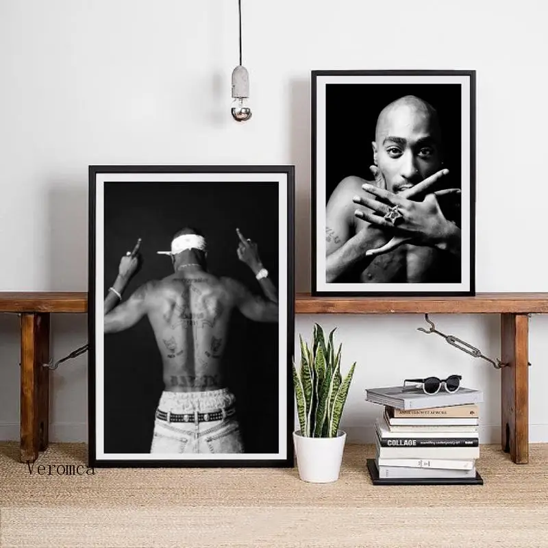 Tupac 2Pac Figure Portrait Poster and Prints Canvas Art Painting Gangsta Rap Black and White Pictures Home Room Wall Art Decor
Tupac 2Pac Figure Portrait Poster and Prints Canvas Art Painting Gangsta Rap Black and White Pictures Home Room Wall Art Decor