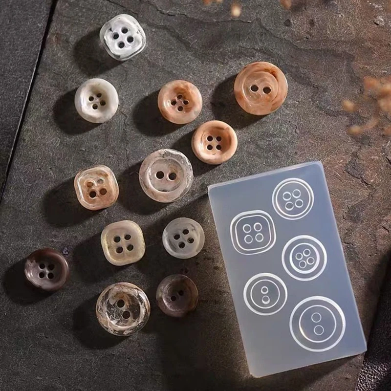 Crystal Epoxy Resin Mold Button Buckle Casting Silicone Mould DIY Crafts Plaster Clay Candle Casting Tools P9YF
Crystal Epoxy Resin Mold Button Buckle Casting Silicone Mould DIY Crafts Plaster Clay Candle Casting Tools P9YF