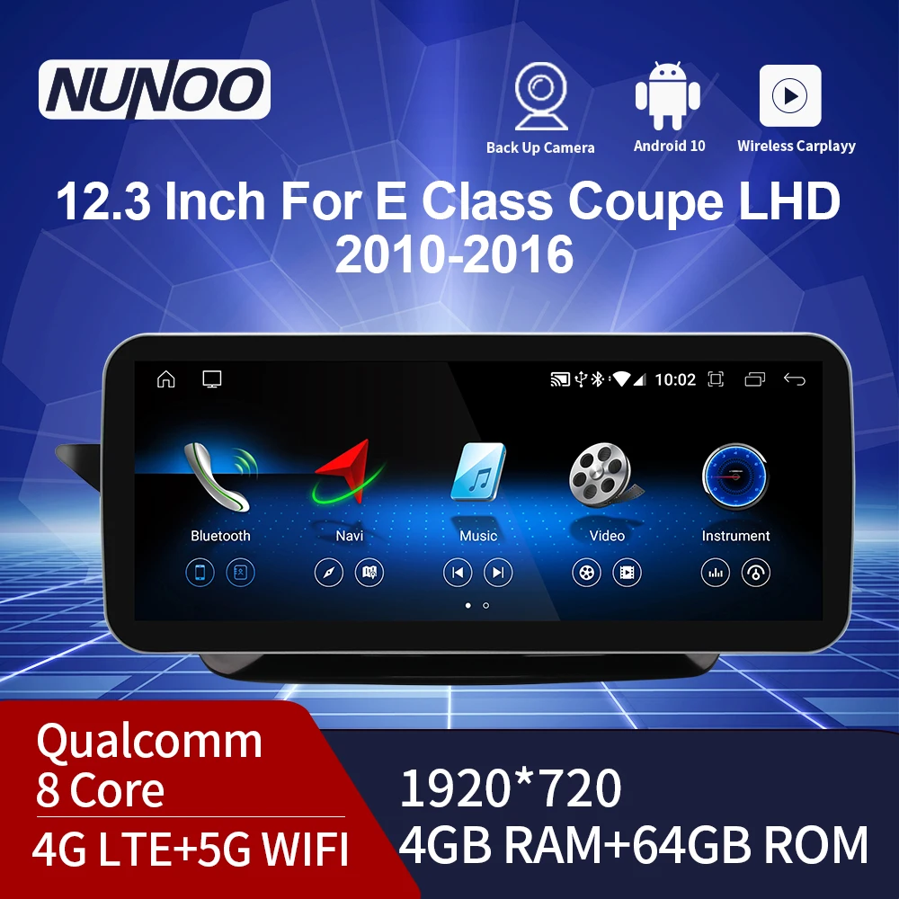 Автомобильный мультимедийный плеер Nunoo, 8 ядер, Android 10, 4 Гб + 64 ГБ, GPS-навигация, для Mercedes Benz E Class W212, E200, E230, E260, E300, S212, переворот
Автомобильный мультимедийный плеер Nunoo, 8 ядер, Android 10, 4 Гб + 64 ГБ, GPS-навигация, для Mercedes Benz E Class W212, E200, E230, E260, E300, S212, переворот