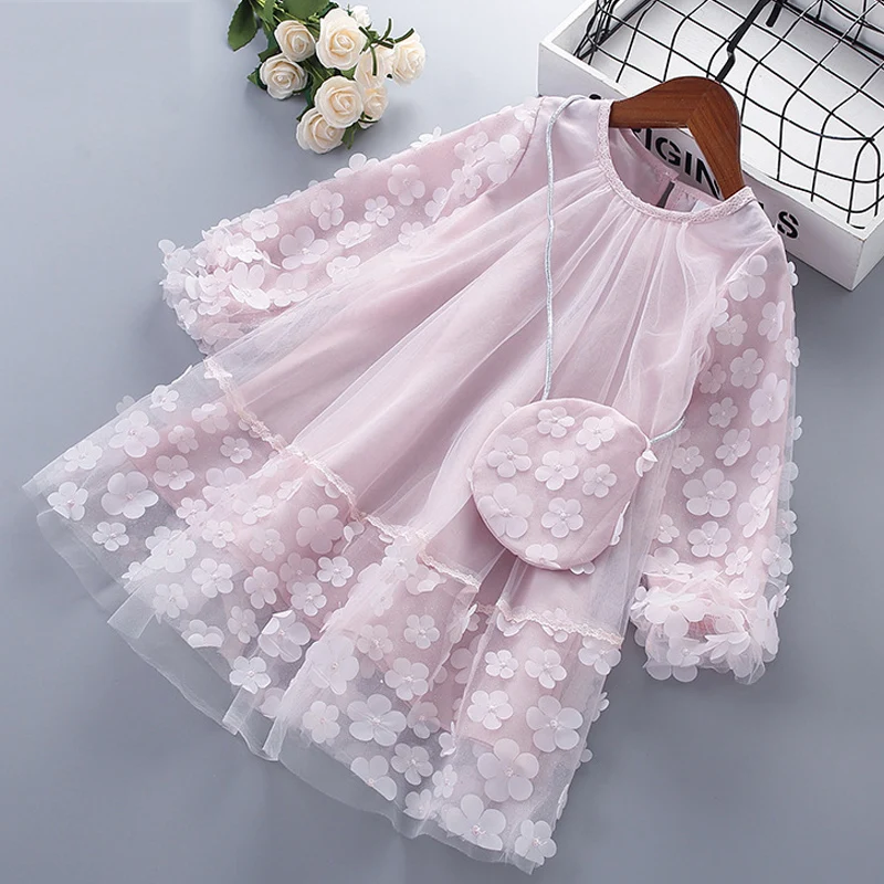 Spring Autumn Long Sleeve Floral Printed Party Princess Dresses Mesh Yarn Patchwork Cute Kids Clothes Dress For Girls
Spring Autumn Long Sleeve Floral Printed Party Princess Dresses Mesh Yarn Patchwork Cute Kids Clothes Dress For Girls