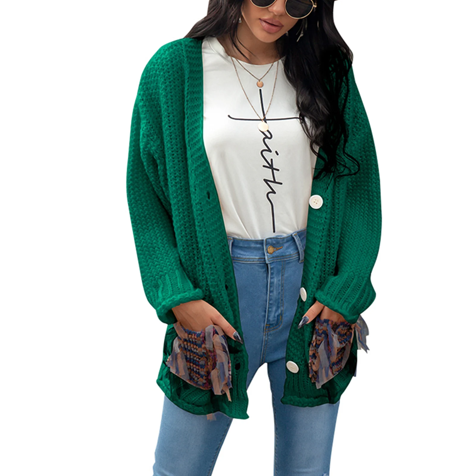 Women coat Knitting sweater Braid Coat Fall Top Loose Long Sleeve Slim V-Neck Button Side Pocket Tassels comfortable Clothes
Women coat Knitting sweater Braid Coat Fall Top Loose Long Sleeve Slim V-Neck Button Side Pocket Tassels comfortable Clothes