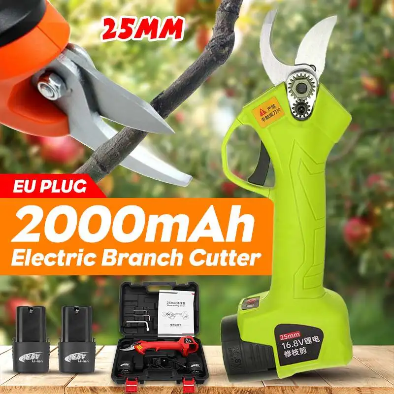 16.8V Cordless Pruner 25mm Electric Pruning Scissors 1/2Pc Lithium-ion Pruning Shears Garden Pruner Secateur Branch Cutting Tool
16.8V Cordless Pruner 25mm Electric Pruning Scissors 1/2Pc Lithium-ion Pruning Shears Garden Pruner Secateur Branch Cutting Tool