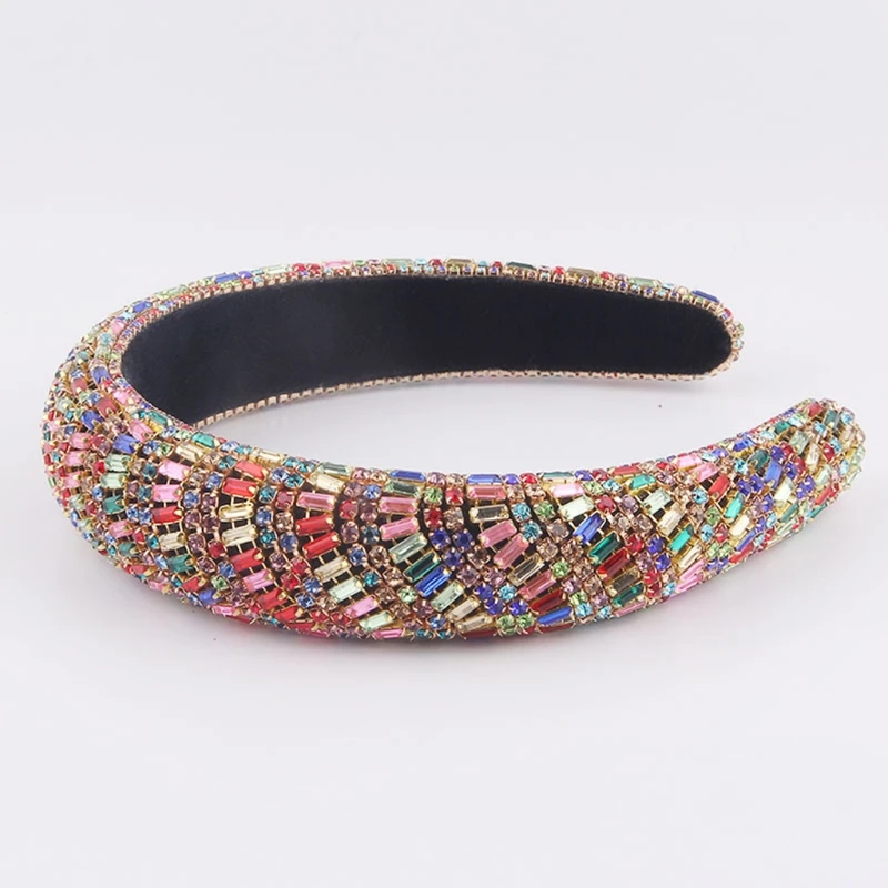 Baroque Tiaras Wide Headband Luxurious Color Crystal Rhinestones Hair Hoop Female Girls Headwear
Baroque Tiaras Wide Headband Luxurious Color Crystal Rhinestones Hair Hoop Female Girls Headwear