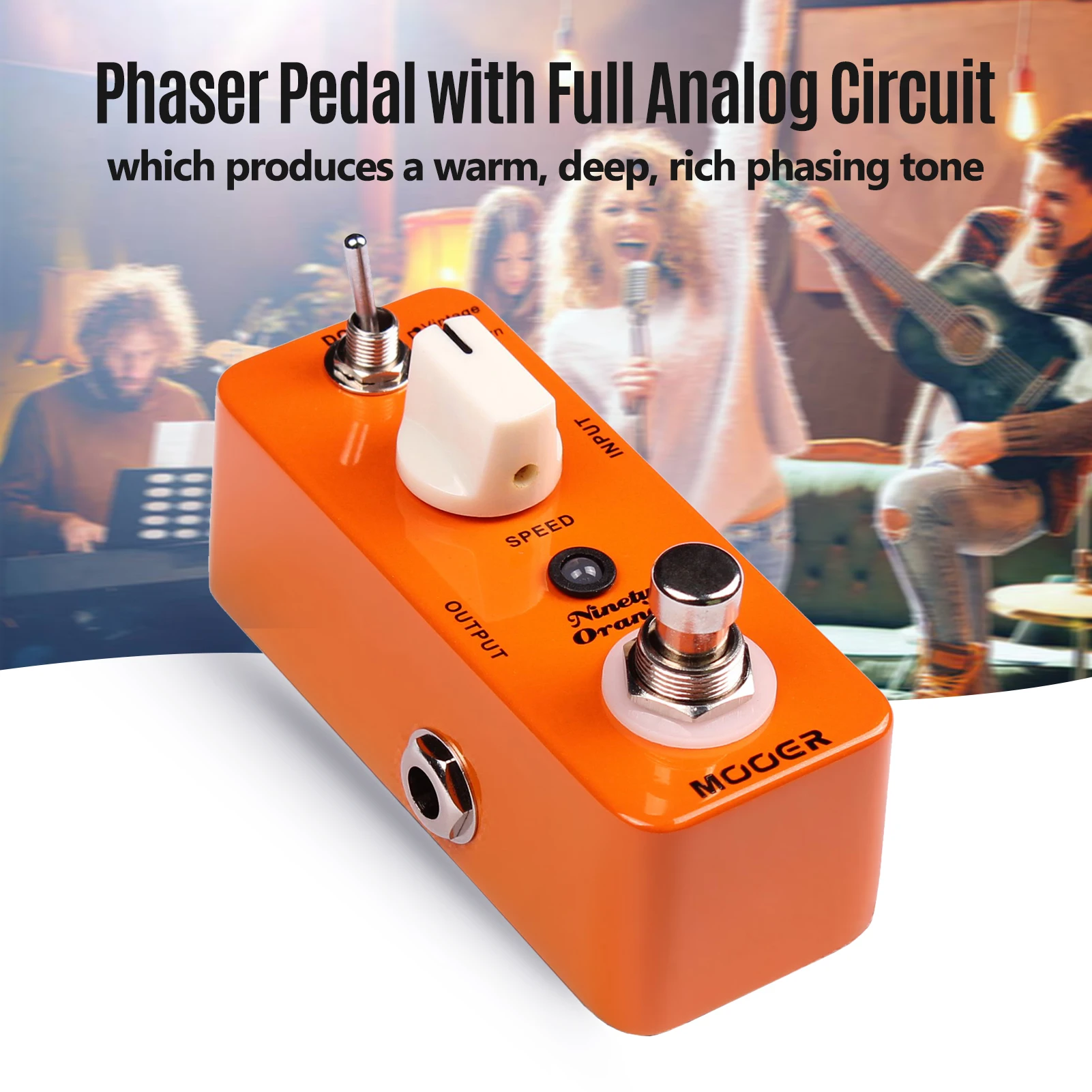 Mooer Ninety Orange Micro Mini Analog Phaser Electric Guitar Effect Pedal True Bypass
Mooer Ninety Orange Micro Mini Analog Phaser Electric Guitar Effect Pedal True Bypass
