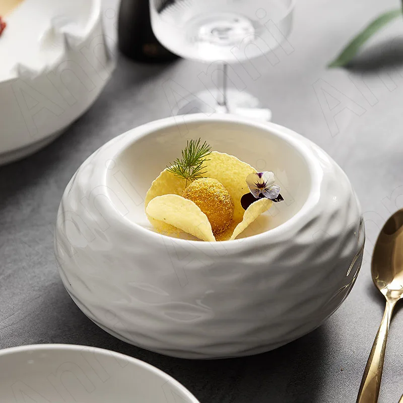 Modern Ceramic Plate Simplicity Thick Fruit Salad Plate Relief Decorative Western Desktop Steak Dish European Kitchen Tableware 
Modern Ceramic Plate Simplicity Thick Fruit Salad Plate Relief Decorative Western Desktop Steak Dish European Kitchen Tableware