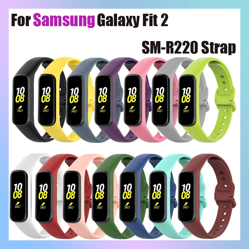 Силиконовый ремешок для смарт-часов Samsung Galaxy Fit 2 SM-R220, сменный ремешок 14 цветов для Samsung Galaxy Fit 2
Силиконовый ремешок для смарт-часов Samsung Galaxy Fit 2 SM-R220, сменный ремешок 14 цветов для Samsung Galaxy Fit 2