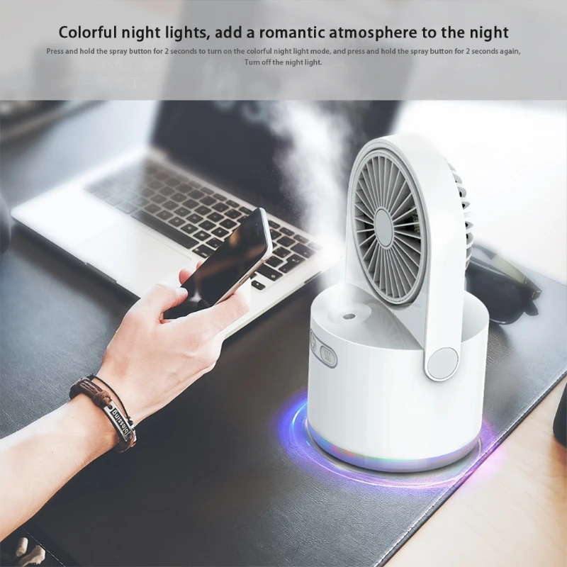 Portable Humidifier Fan 2000mAh Rechargeable Desktop Water Cooling Fan Misting AC Fan 3 Speeds for Room Office Camp
Portable Humidifier Fan 2000mAh Rechargeable Desktop Water Cooling Fan Misting AC Fan 3 Speeds for Room Office Camp