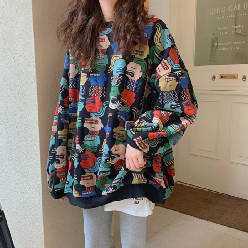 ZOGAA Autumn Korea Ulzzang Print Kawaii Sweatshirt Casual Long-sleeved Ins Harajuku Female Punk Vintage Loose Fun Sweatshirt
ZOGAA Autumn Korea Ulzzang Print Kawaii Sweatshirt Casual Long-sleeved Ins Harajuku Female Punk Vintage Loose Fun Sweatshirt