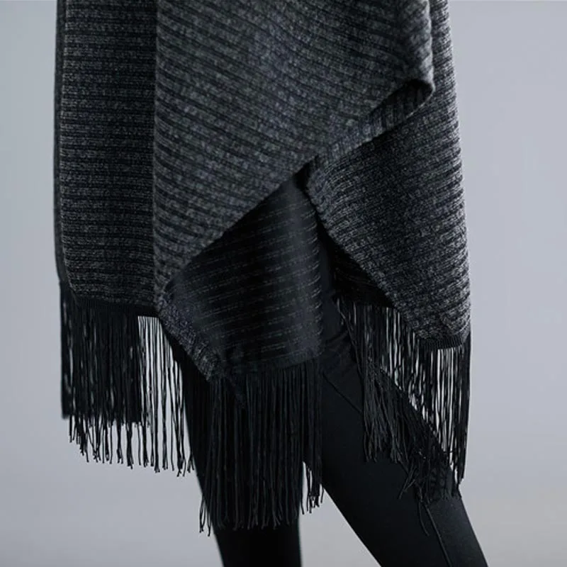 Plus Size Women Autumn Winter Dress Robe Female Batwing Spliced Tassel Cotton Knitting Dress Oversize Christmas Dresses 5XL 2019
Plus Size Women Autumn Winter Dress Robe Female Batwing Spliced Tassel Cotton Knitting Dress Oversize Christmas Dresses 5XL 2019