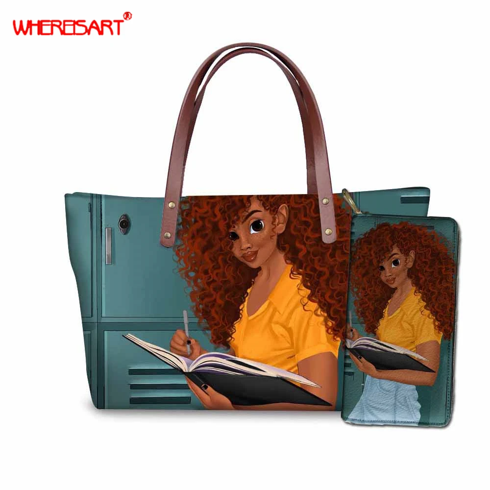 WHEREISART Handbags Women's PU Leather Female Tote Bags For Women Big Capacity Black Art Girl Purses and Handbag Bolsas Feminina
WHEREISART Handbags Women's PU Leather Female Tote Bags For Women Big Capacity Black Art Girl Purses and Handbag Bolsas Feminina