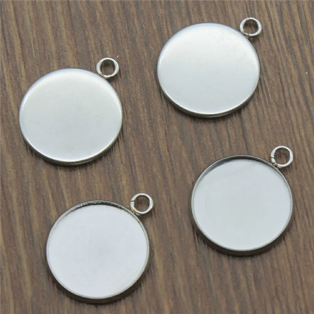 20pcs Fit 8~25mm Cabochon Base Setting Pendant Tray Blank Stainless Steel Bezels Setting Base Jewelry Making
20pcs Fit 8~25mm Cabochon Base Setting Pendant Tray Blank Stainless Steel Bezels Setting Base Jewelry Making