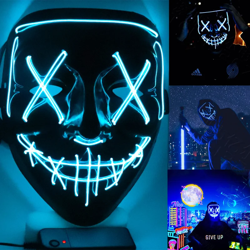 NEW Halloween LED Glowing Grimace Thriller Horror Mask Props Halloween Decoration Masque Masquerade Halloween Festival Ornaments
NEW Halloween LED Glowing Grimace Thriller Horror Mask Props Halloween Decoration Masque Masquerade Halloween Festival Ornaments