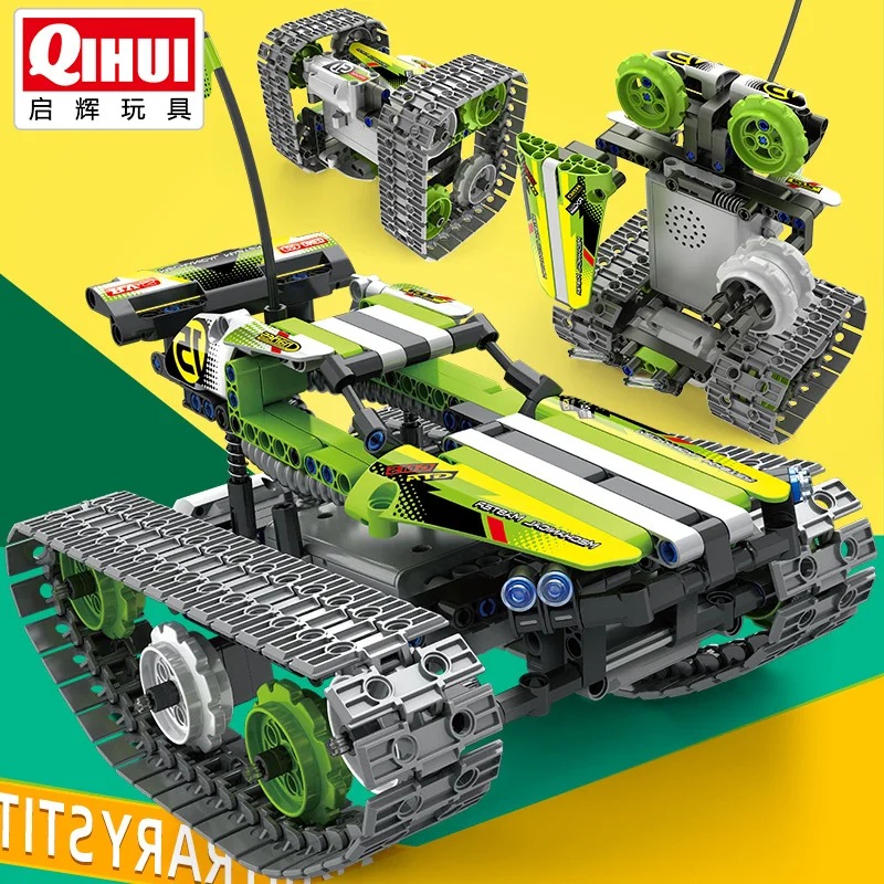 QIHUI 8015 High-tech Stunt RC Car Electric Building Blocks 3 In 1 Remote Control Robot Tank Bricks Gift Stem Toys for Kids
QIHUI 8015 High-tech Stunt RC Car Electric Building Blocks 3 In 1 Remote Control Robot Tank Bricks Gift Stem Toys for Kids