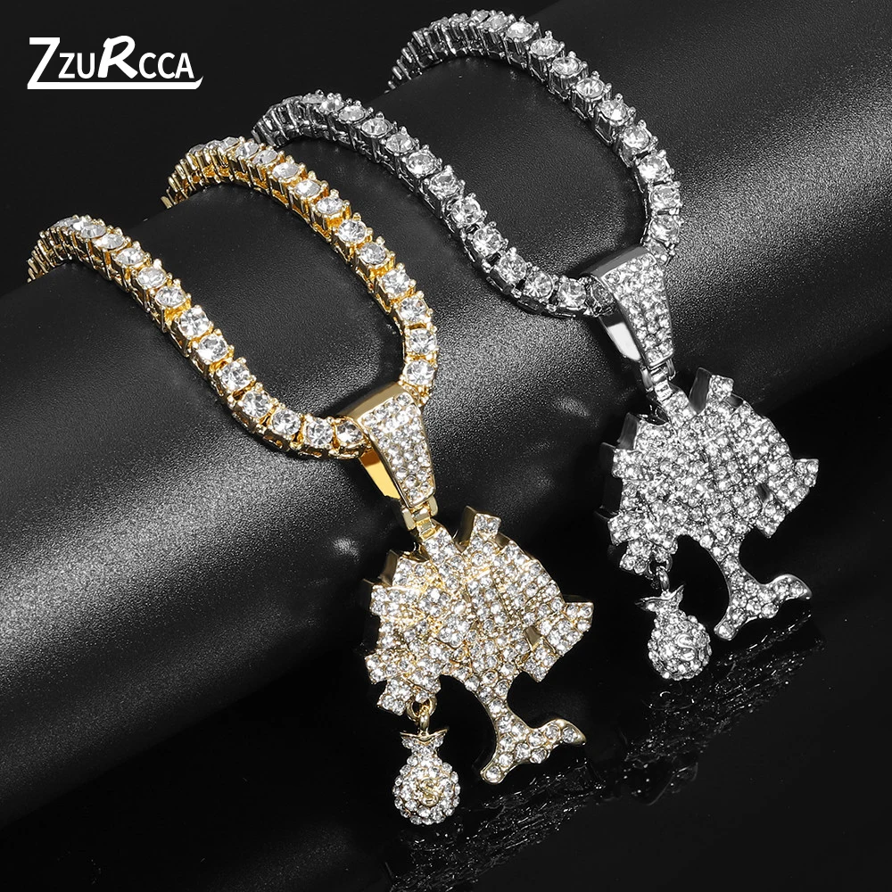 Hip Hop Christmas Tree Pendant Necklace Gold Tennis Chain Bling Crystal Necklaces for Women Men colgante hombre
Hip Hop Christmas Tree Pendant Necklace Gold Tennis Chain Bling Crystal Necklaces for Women Men colgante hombre