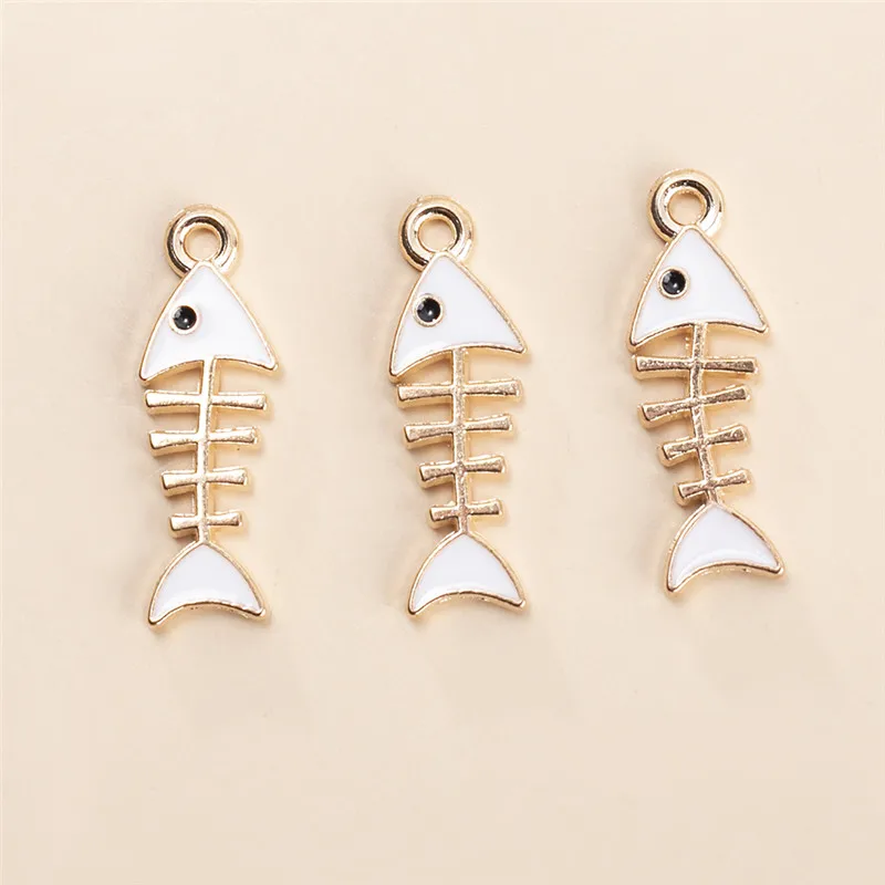 10pcs/lot Enamel Fish Bone Fish Tail Charms Pendant DIY Handmade Necklace Earring For Jewelry Making Accessories
10pcs/lot Enamel Fish Bone Fish Tail Charms Pendant DIY Handmade Necklace Earring For Jewelry Making Accessories