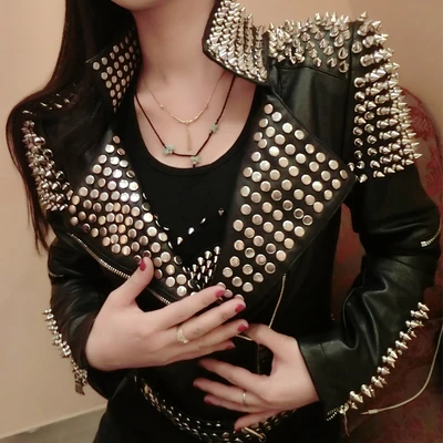 Full Rivet PunK Rock Music Festival Stage Show Full Metal Sequined Motobike Industrial Heavy Leather Jacket Cool Chic Singers
Full Rivet PunK Rock Music Festival Stage Show Full Metal Sequined Motobike Industrial Heavy Leather Jacket Cool Chic Singers