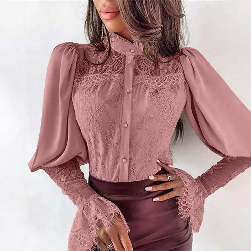 Women Crochet Patchwork Blouse 2021 VONDA Ladies OL Office Shirts Formal Blouse Sexy Party Blusas Femininas Beach Streetwears
Women Crochet Patchwork Blouse 2021 VONDA Ladies OL Office Shirts Formal Blouse Sexy Party Blusas Femininas Beach Streetwears
