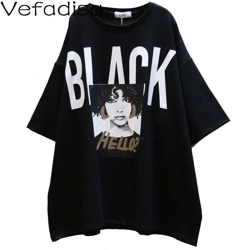 Vefadisa Summer New Character Pattern Women T-shirt 2021 Fashion Letter Print Female T-shirt Plus Size Short Sleeve Top QYF5674
Vefadisa Summer New Character Pattern Women T-shirt 2021 Fashion Letter Print Female T-shirt Plus Size Short Sleeve Top QYF5674