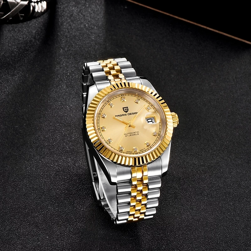 PAGANI DESIGN Men's Watch Self-Winding Mechanical Watch Date Stainless Steel Sapphire Glass Waterproof Reloj Hombre 2020 NH35A
PAGANI DESIGN Men's Watch Self-Winding Mechanical Watch Date Stainless Steel Sapphire Glass Waterproof Reloj Hombre 2020 NH35A