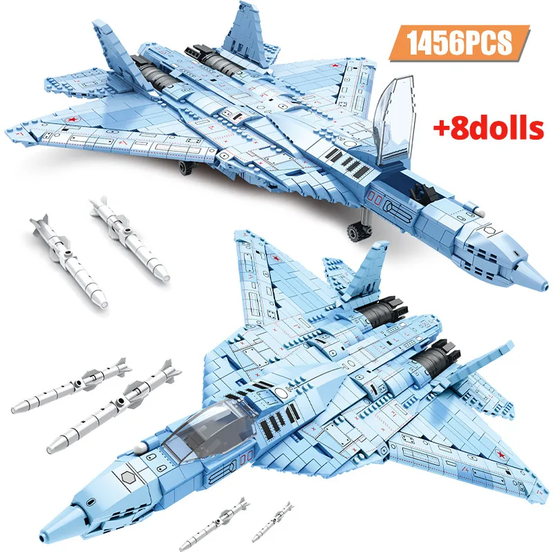 City Military Technical Heavy Weapon Fighter Aircraft Su-57 Building Blocks Airplane Air Force Figures Bricks Toys for Boys Gift
City Military Technical Heavy Weapon Fighter Aircraft Su-57 Building Blocks Airplane Air Force Figures Bricks Toys for Boys Gift