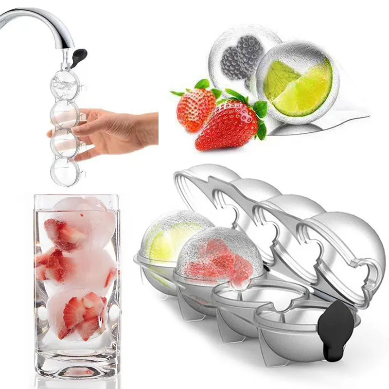 4 Cavity Ice Cube Maker Silicone Whiskey 5.5cm Ice Ball Mold Tray Flexible Silicone Whiskey Cocktail Diy Round Ice Ball Tray
4 Cavity Ice Cube Maker Silicone Whiskey 5.5cm Ice Ball Mold Tray Flexible Silicone Whiskey Cocktail Diy Round Ice Ball Tray